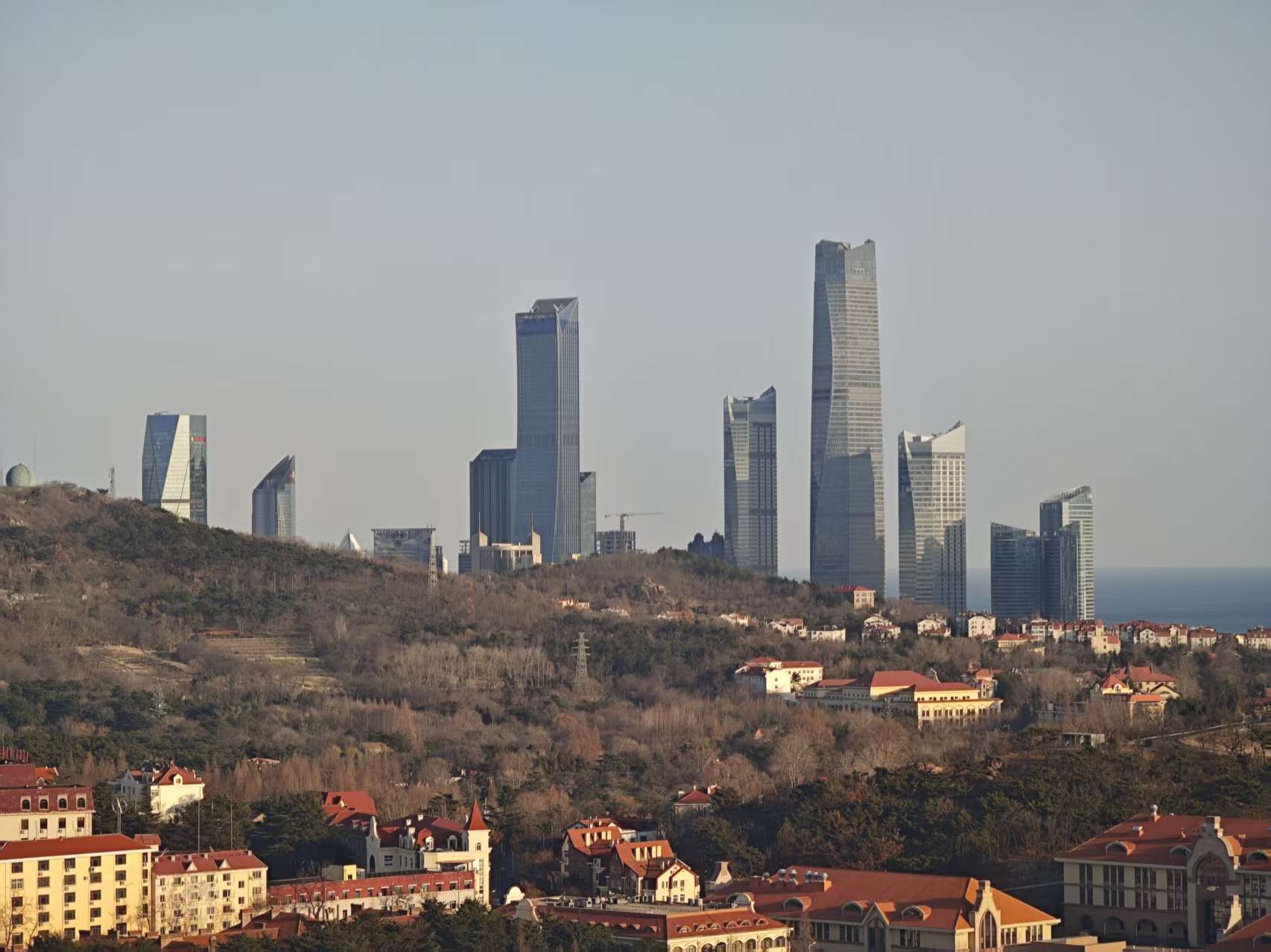 在胶州湾找寻蓝调时刻